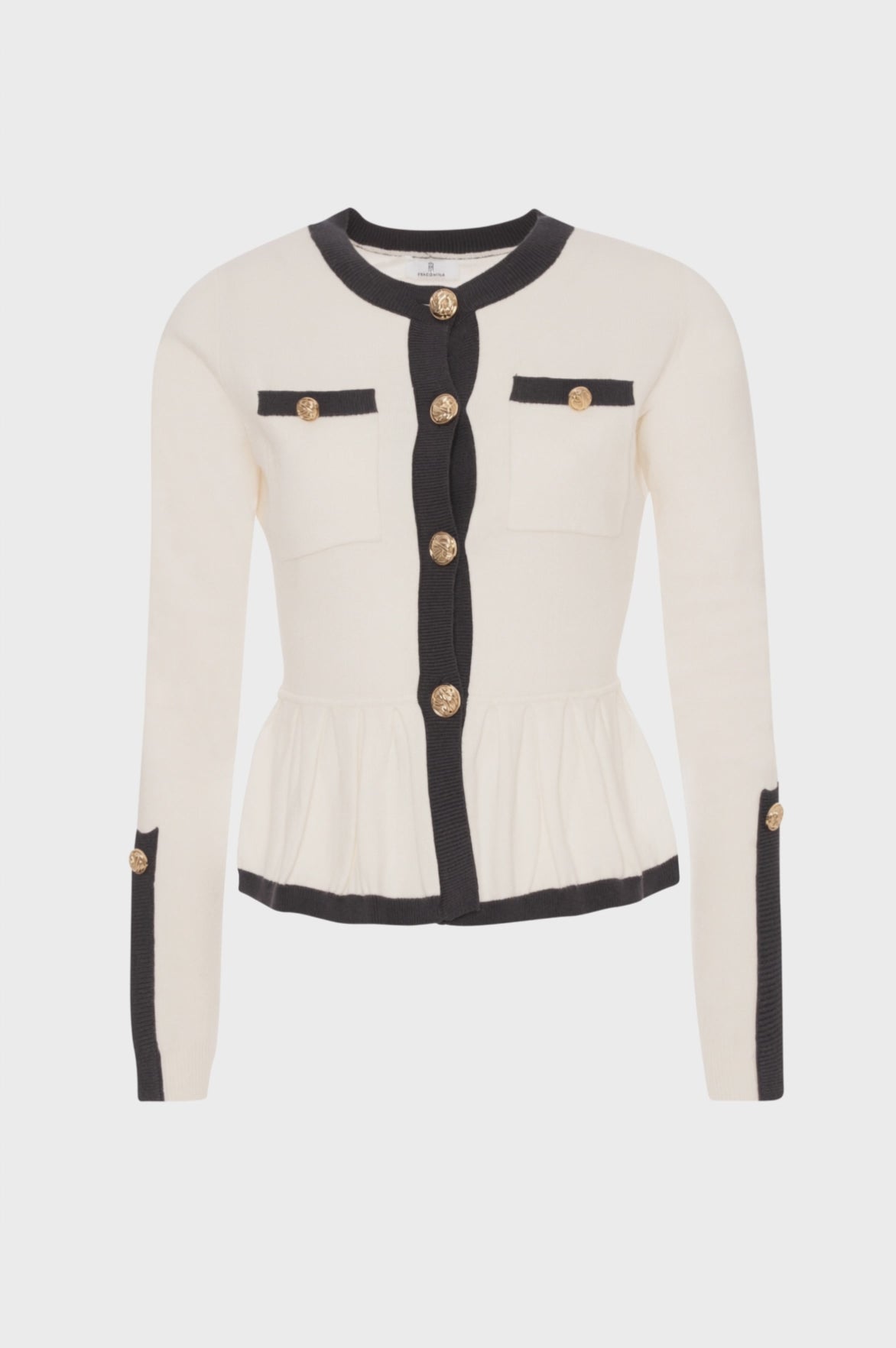 Cardigan slim bicolore