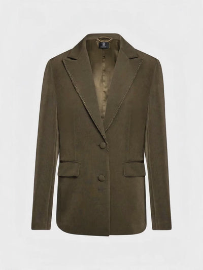 Blazer regular monopetto in velluto