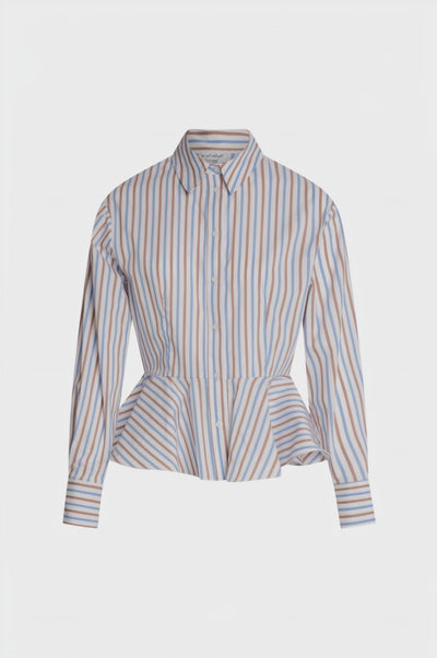 Camicia regular a righe multicolor
