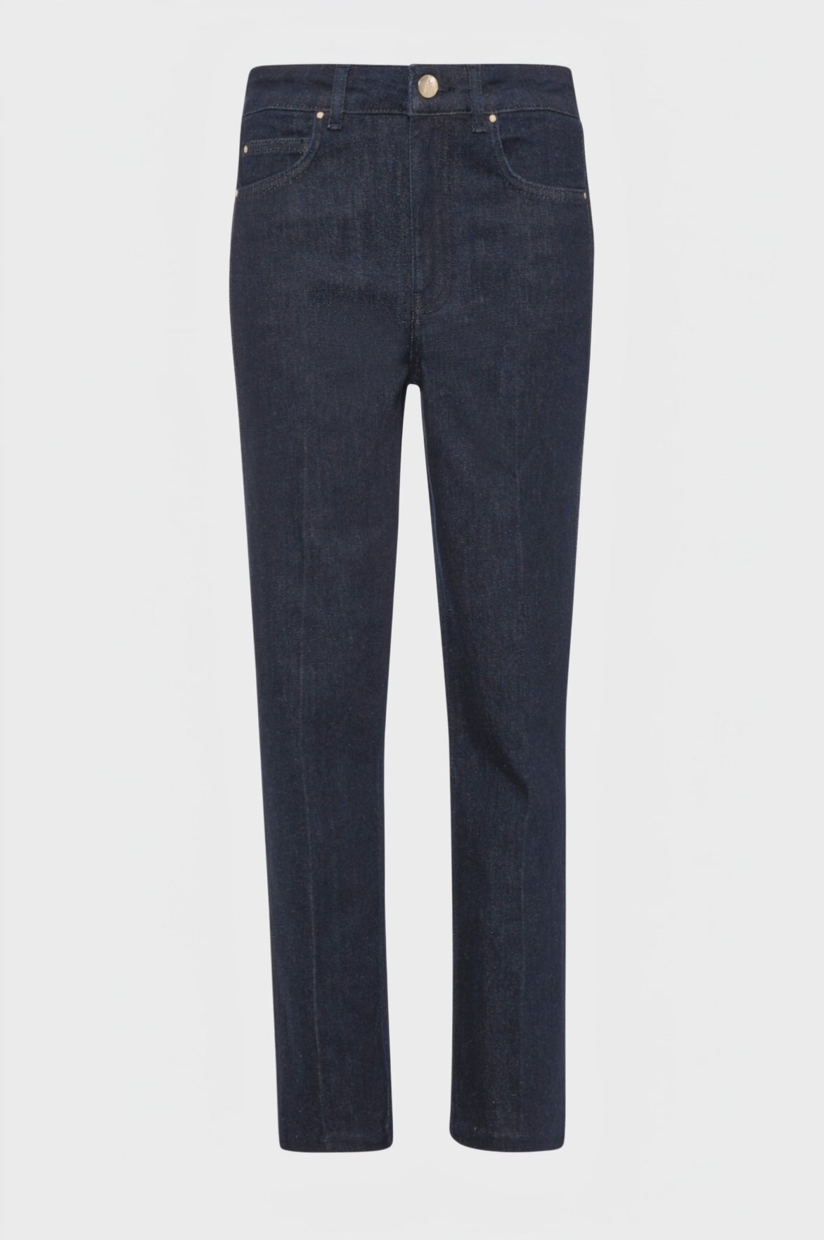 Jeans regular in denim con lavaggio rince
