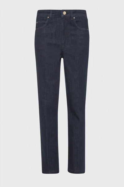Jeans regular in denim con lavaggio rince