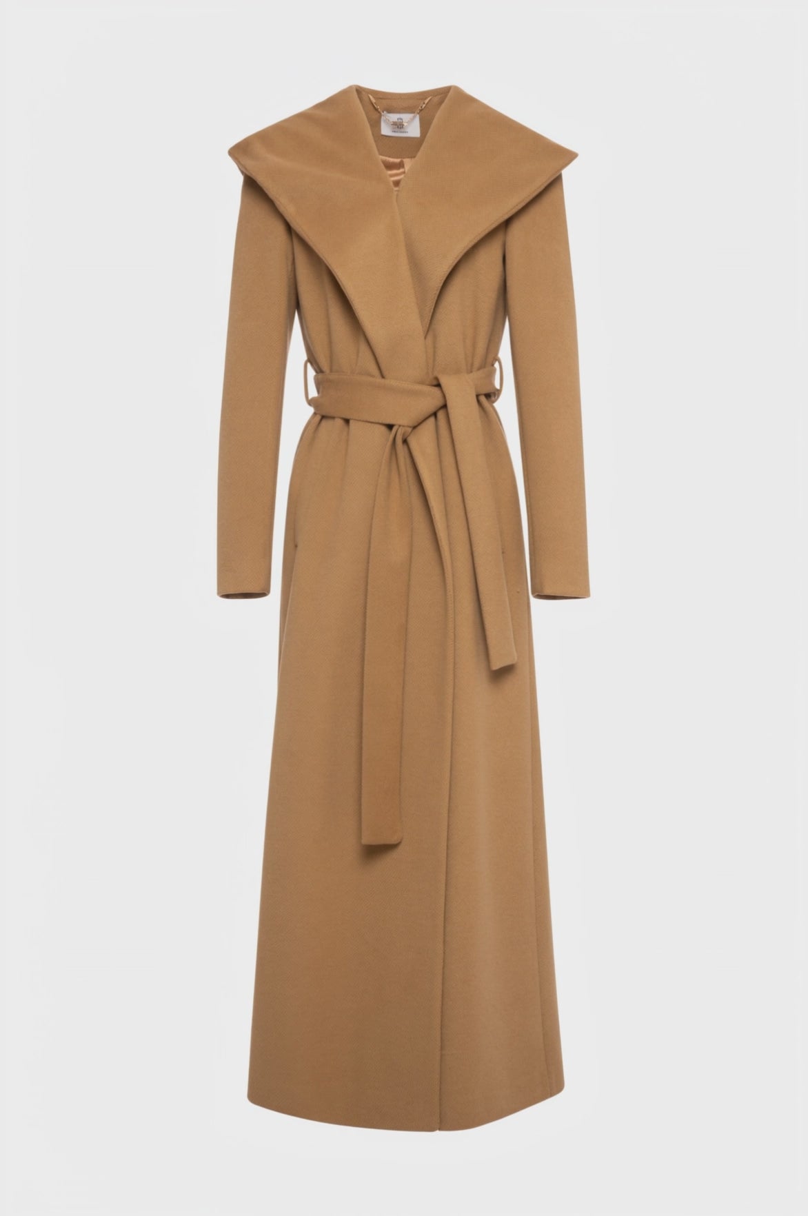 Cappotto regular lungo in panno