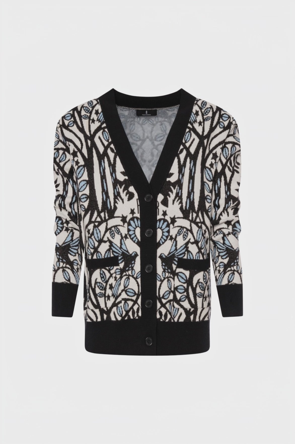 Cardigan regular in jacquard