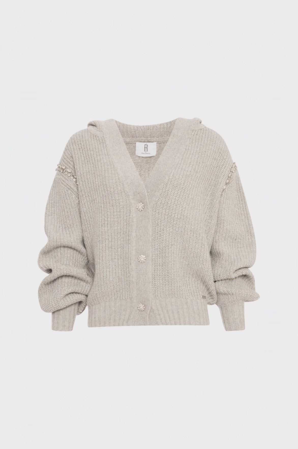 Cardigan regular con lana