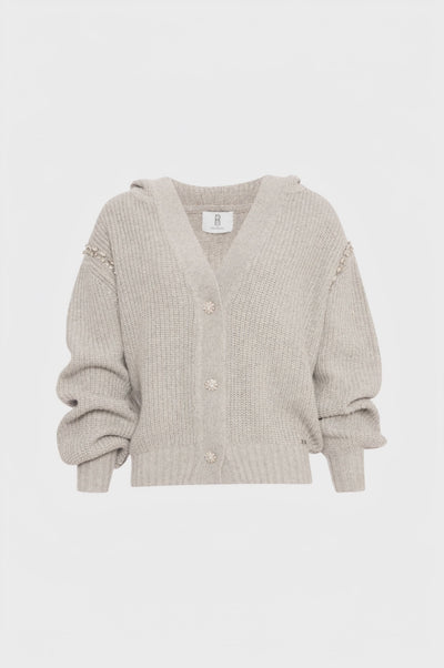 Cardigan regular con lana