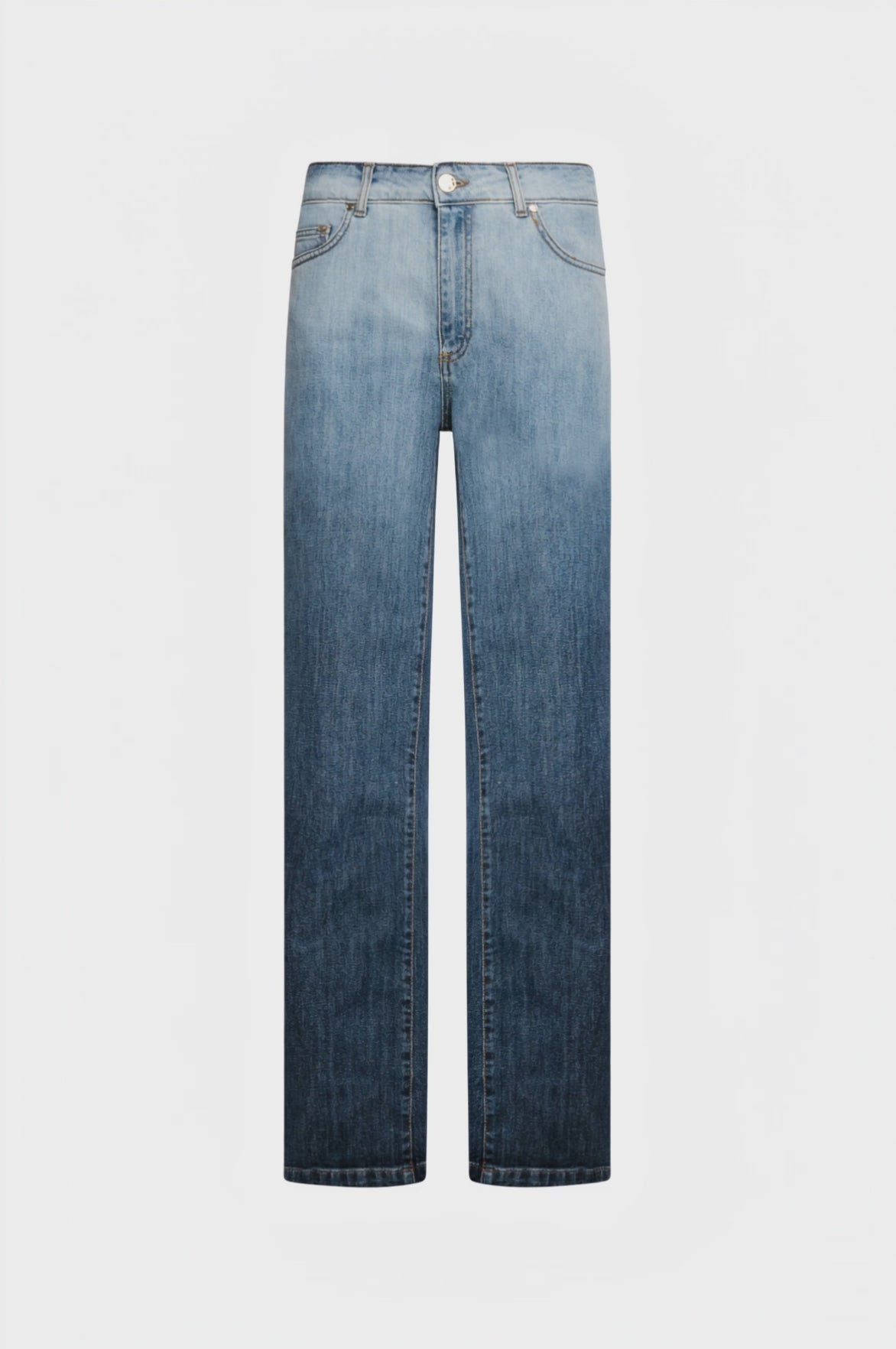 Jeans wide a palazzo in denim con lavaggio sfumato