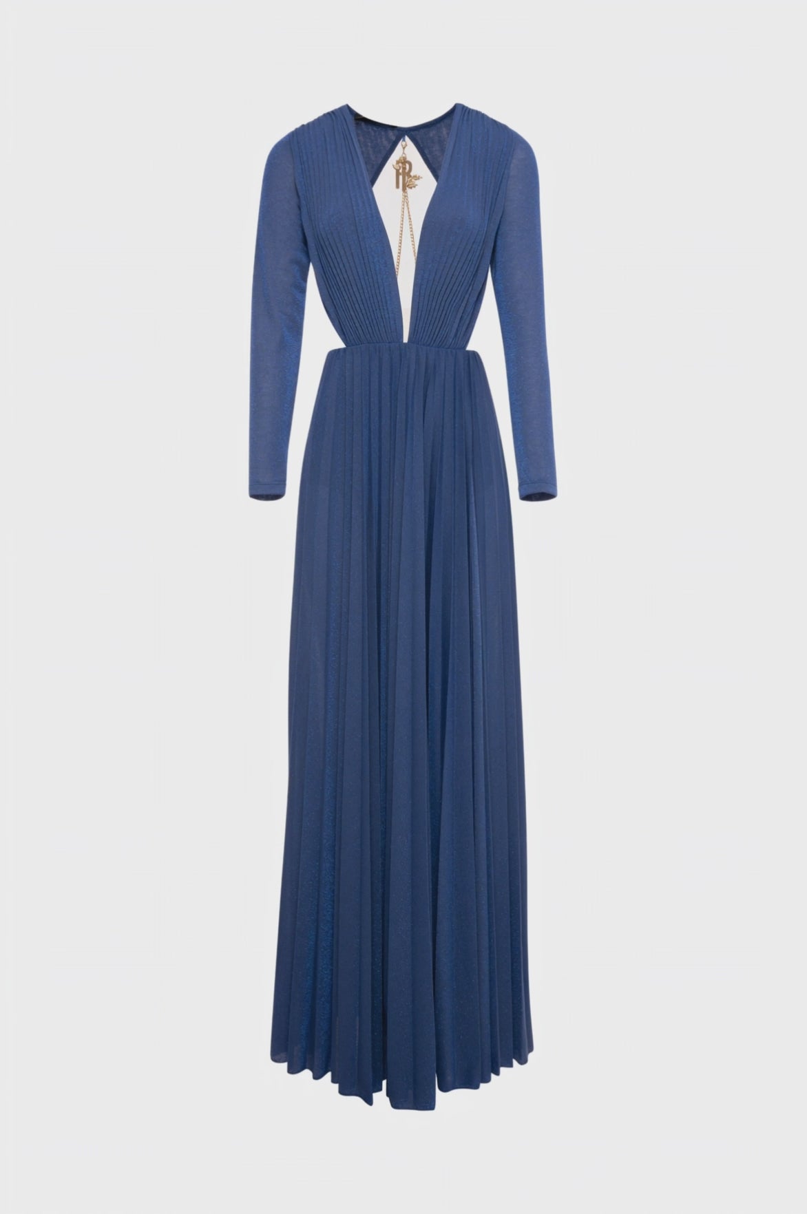 Abito regular lungo con lurex