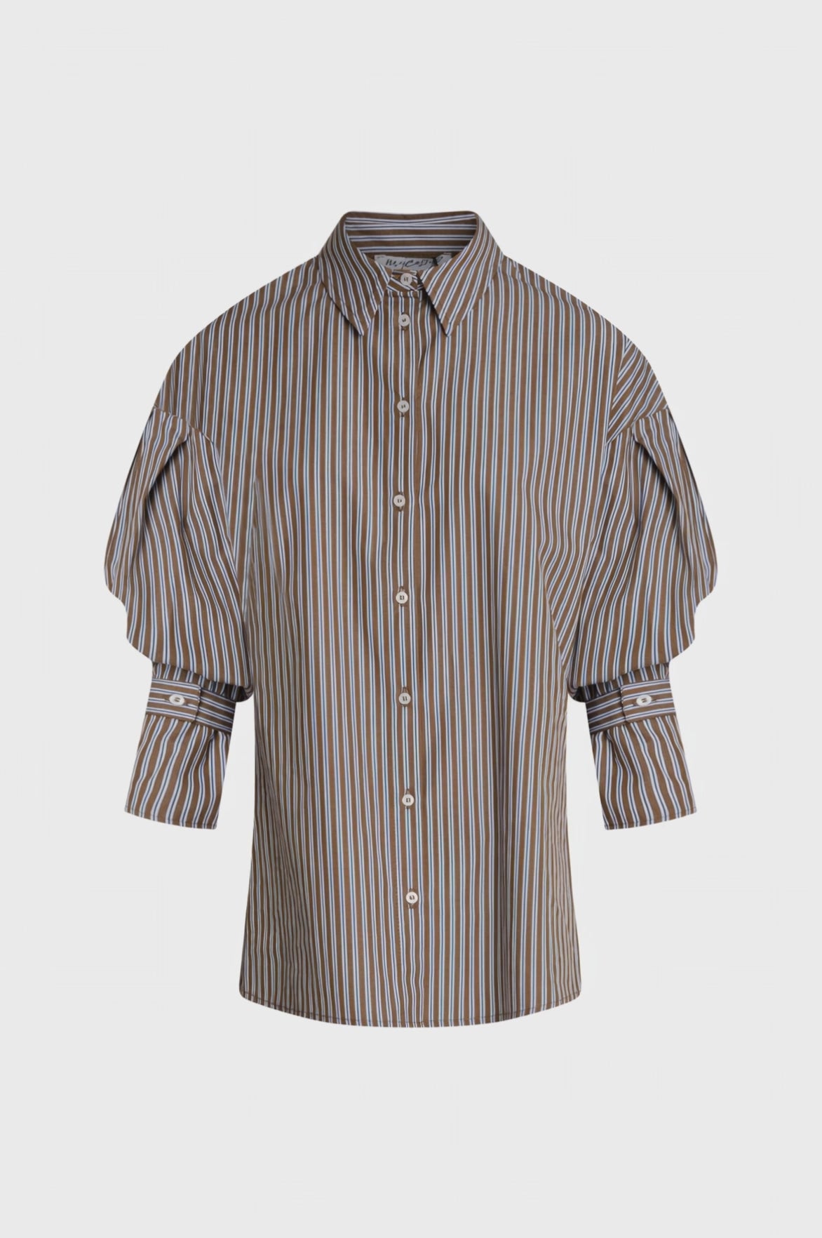 Camicia regular in cotone a righe