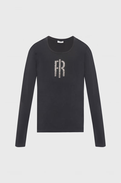 T-shirt regular in jersey di cotone stretch