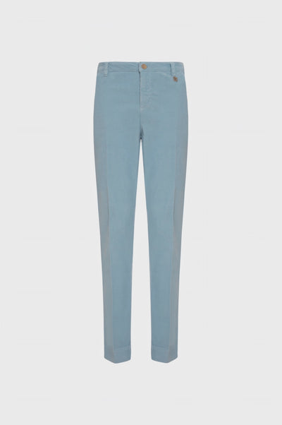 Pantalone slim in velluto 1000 righe