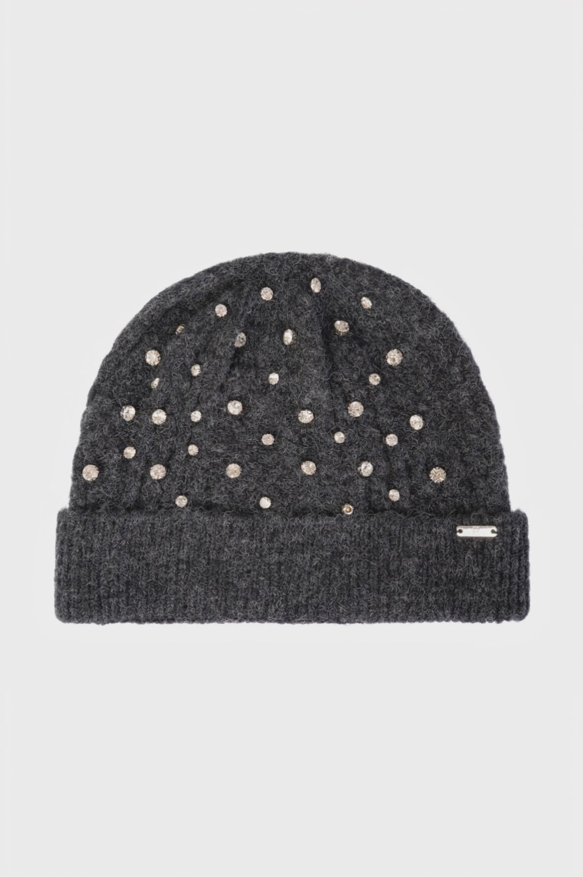 Cappello in maglia con pietre luminose