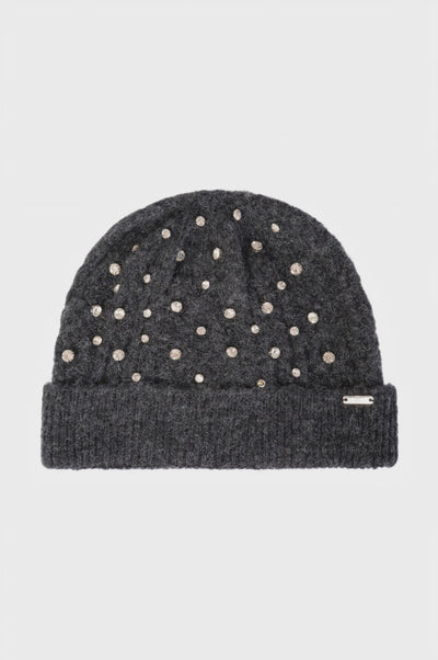 Cappello in maglia con pietre luminose