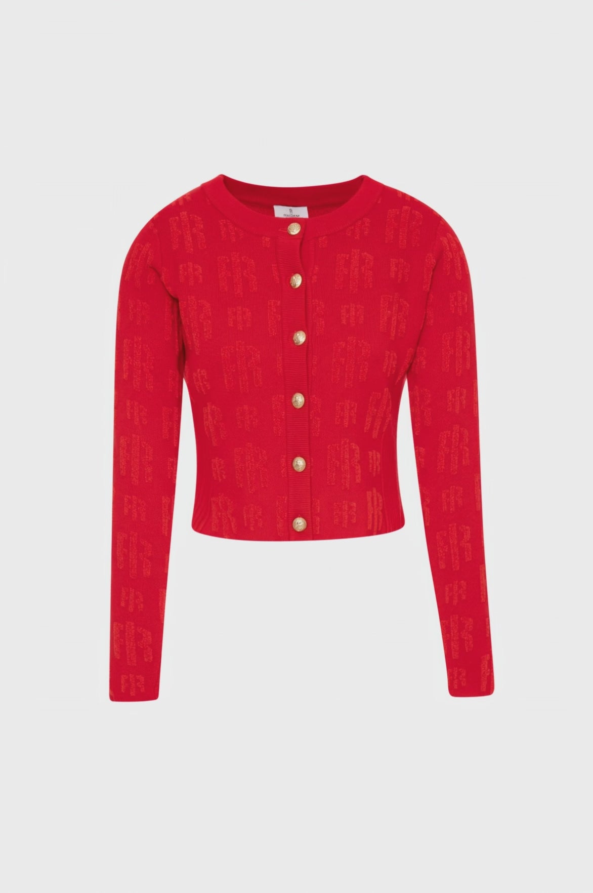 Cardigan slim con monogram