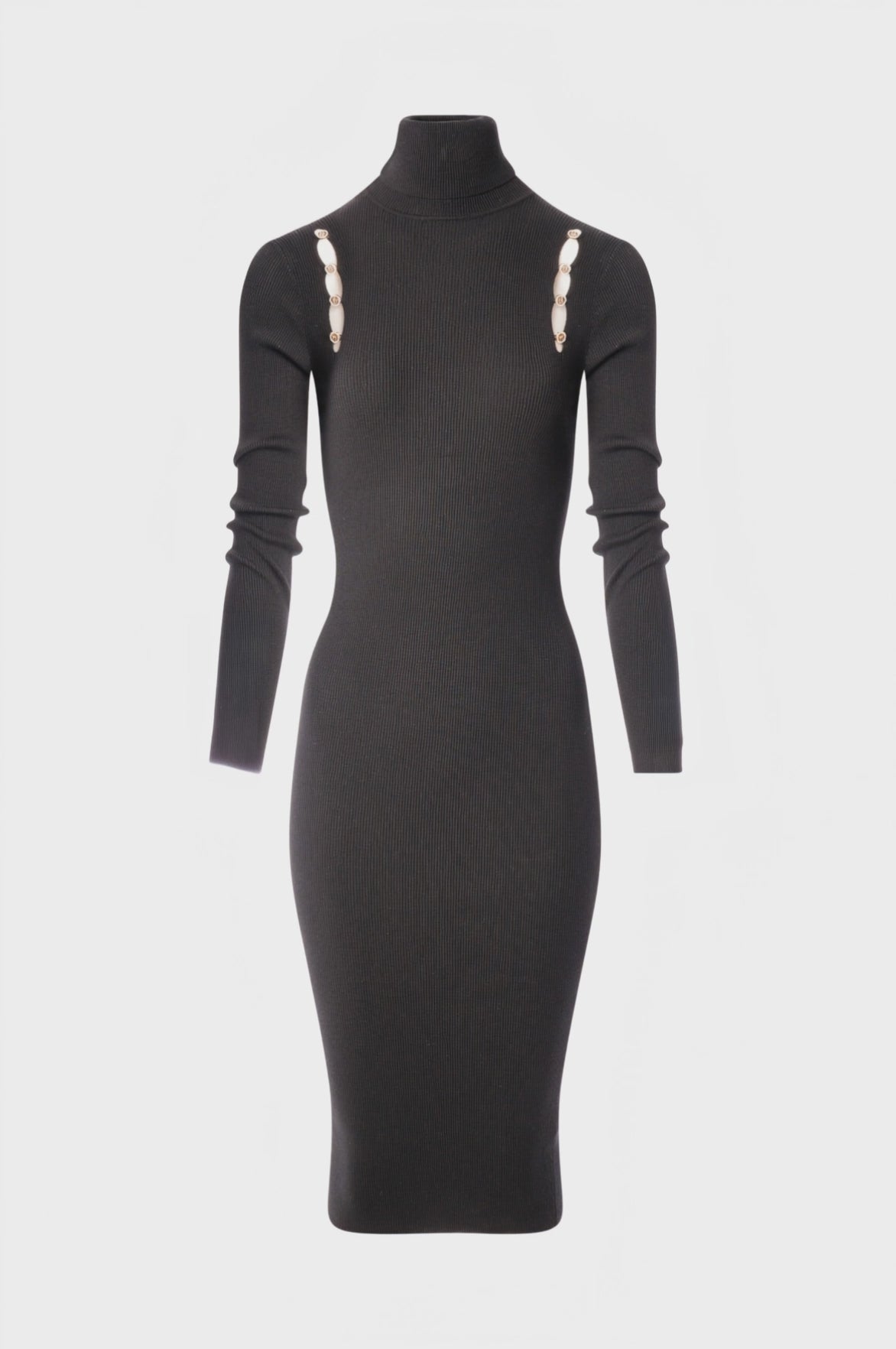 Abito slim midi in maglia
