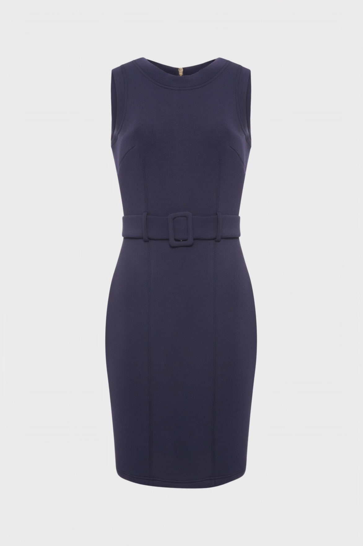 Abito slim midi in tessuto stretch