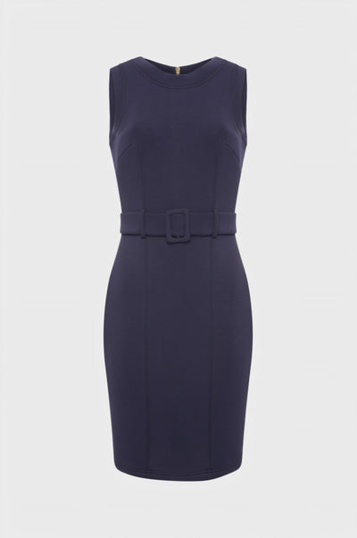 Abito slim midi in tessuto stretch