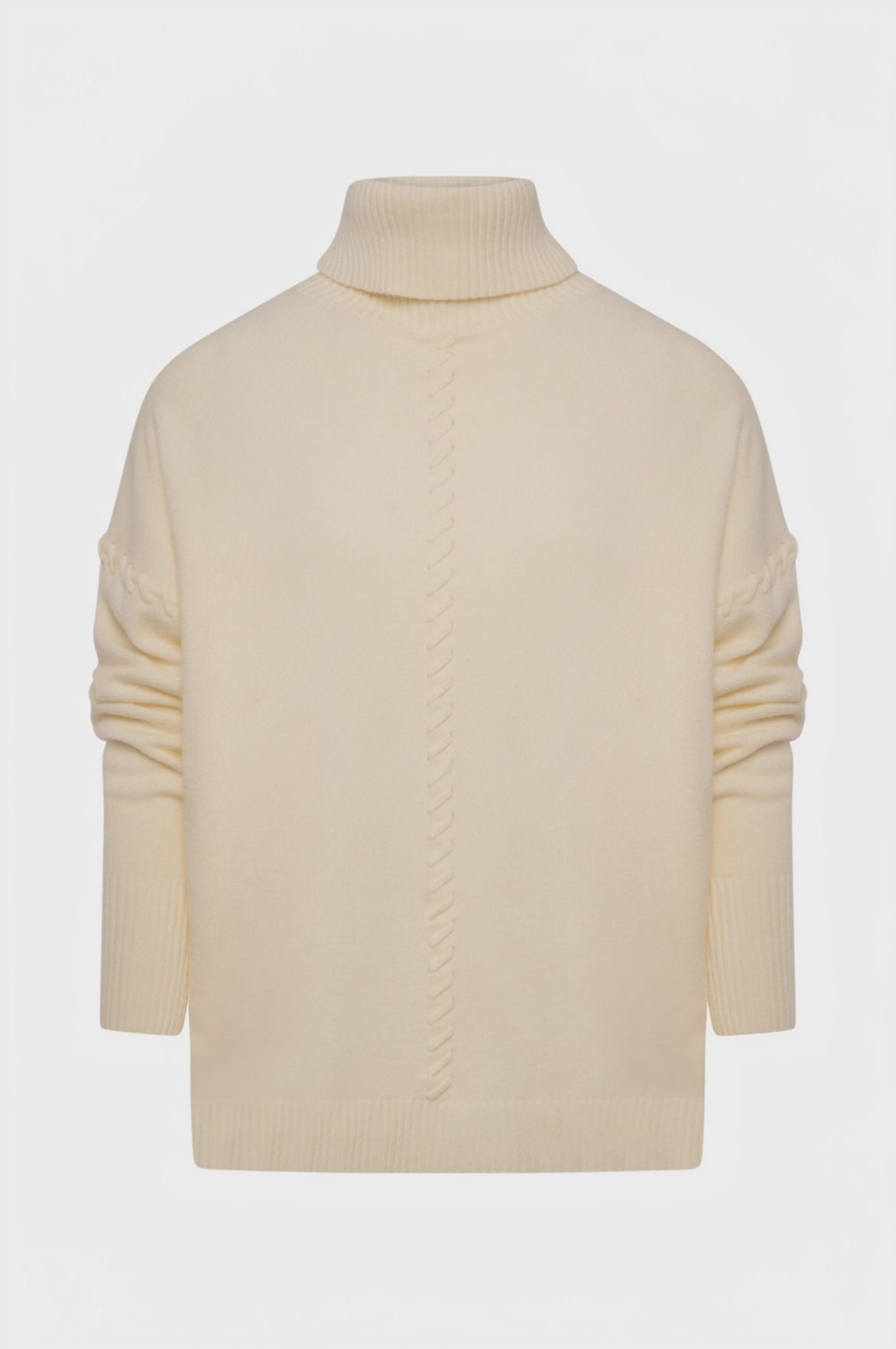 Maglia over con collo alto