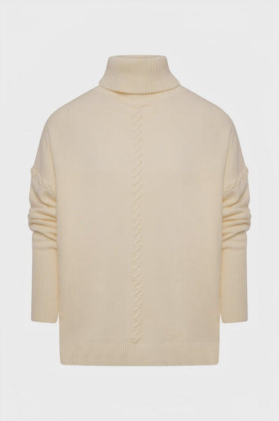 Maglia over con collo alto