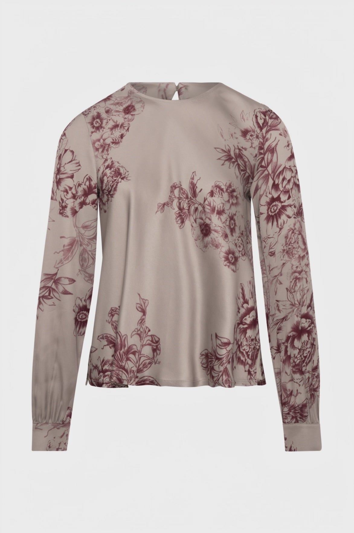 Blusa regular in fantasia floreale