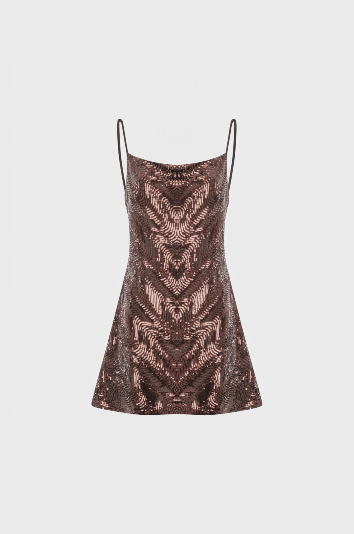 Abito senza maniche mini in paillettes