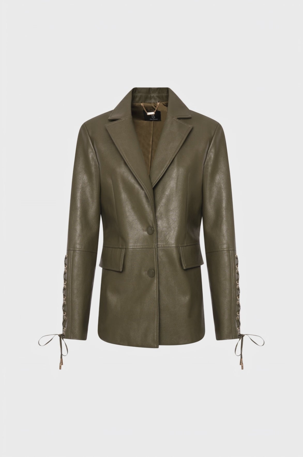 Blazer regular monopetto in finta pelliccia