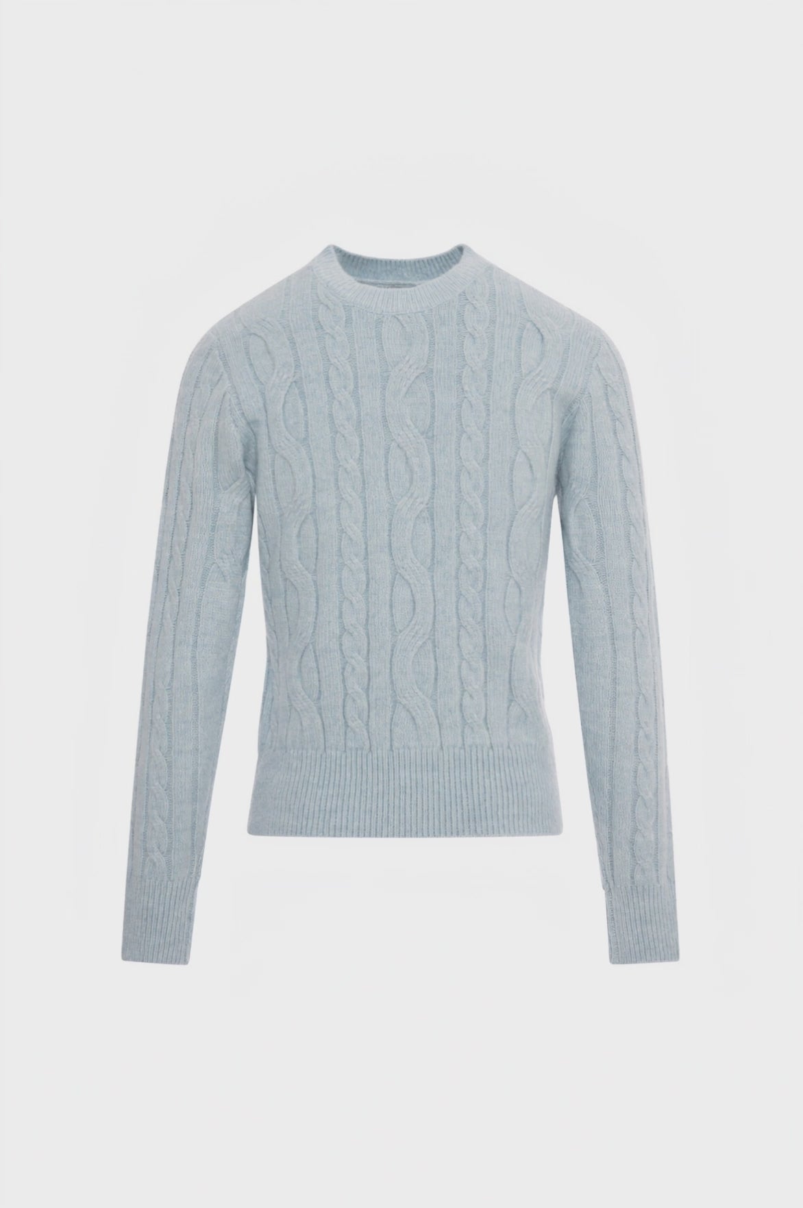 Maglia regular con punto treccia