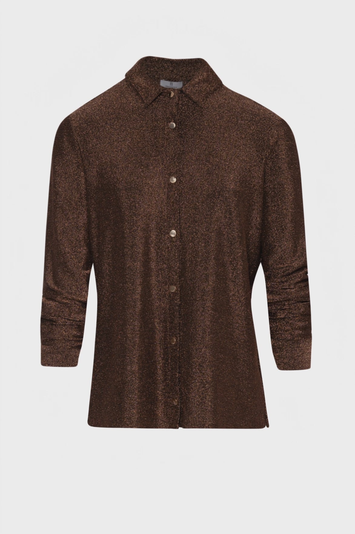 Camicia slim con lurex