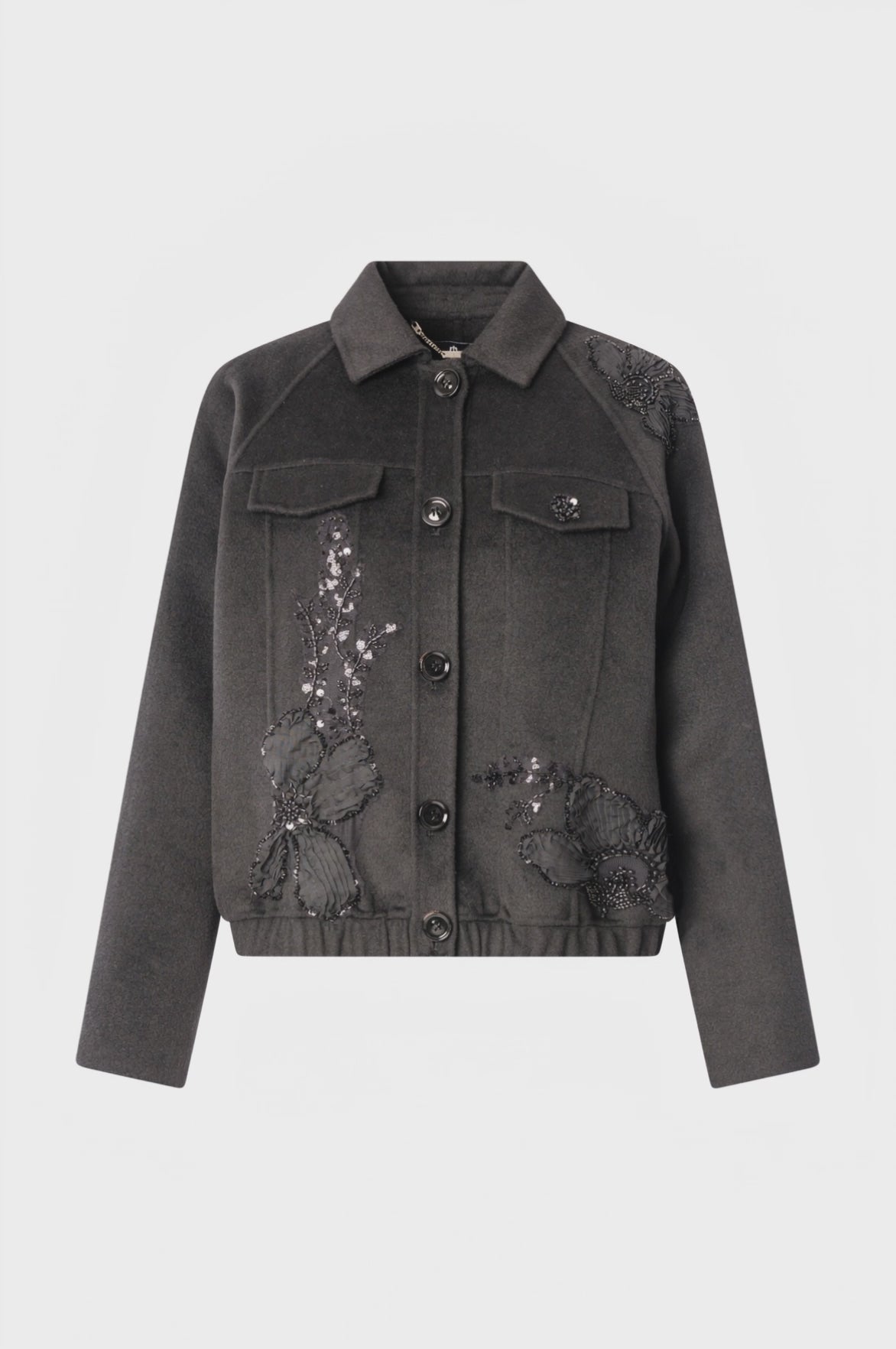 Cappotto regular corto con lana