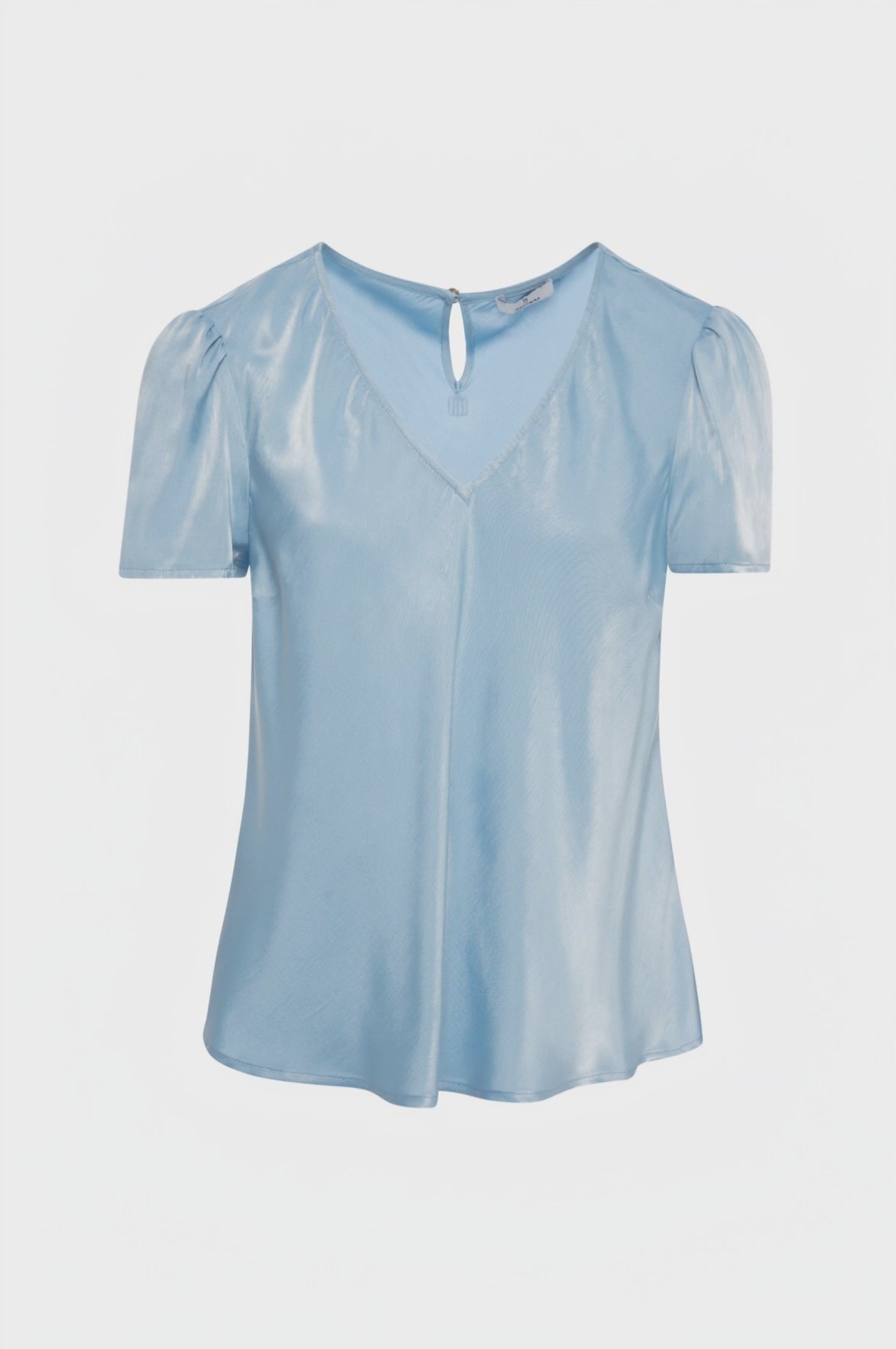 Top regular con scollo a V