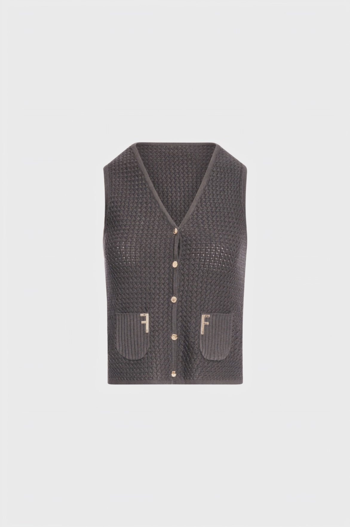 Gilet regular in maglia