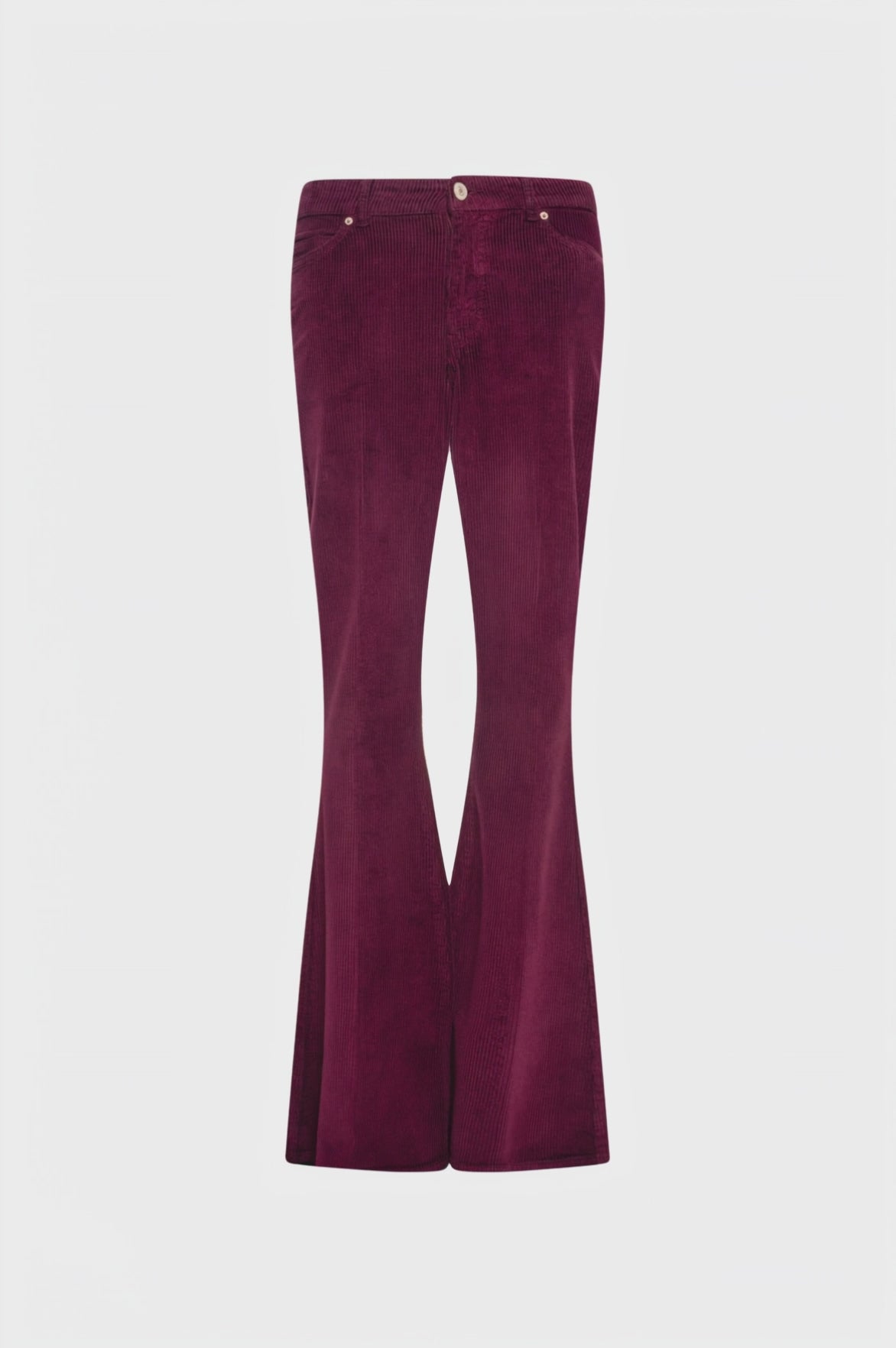 Pantalone bootcut in velluto a coste