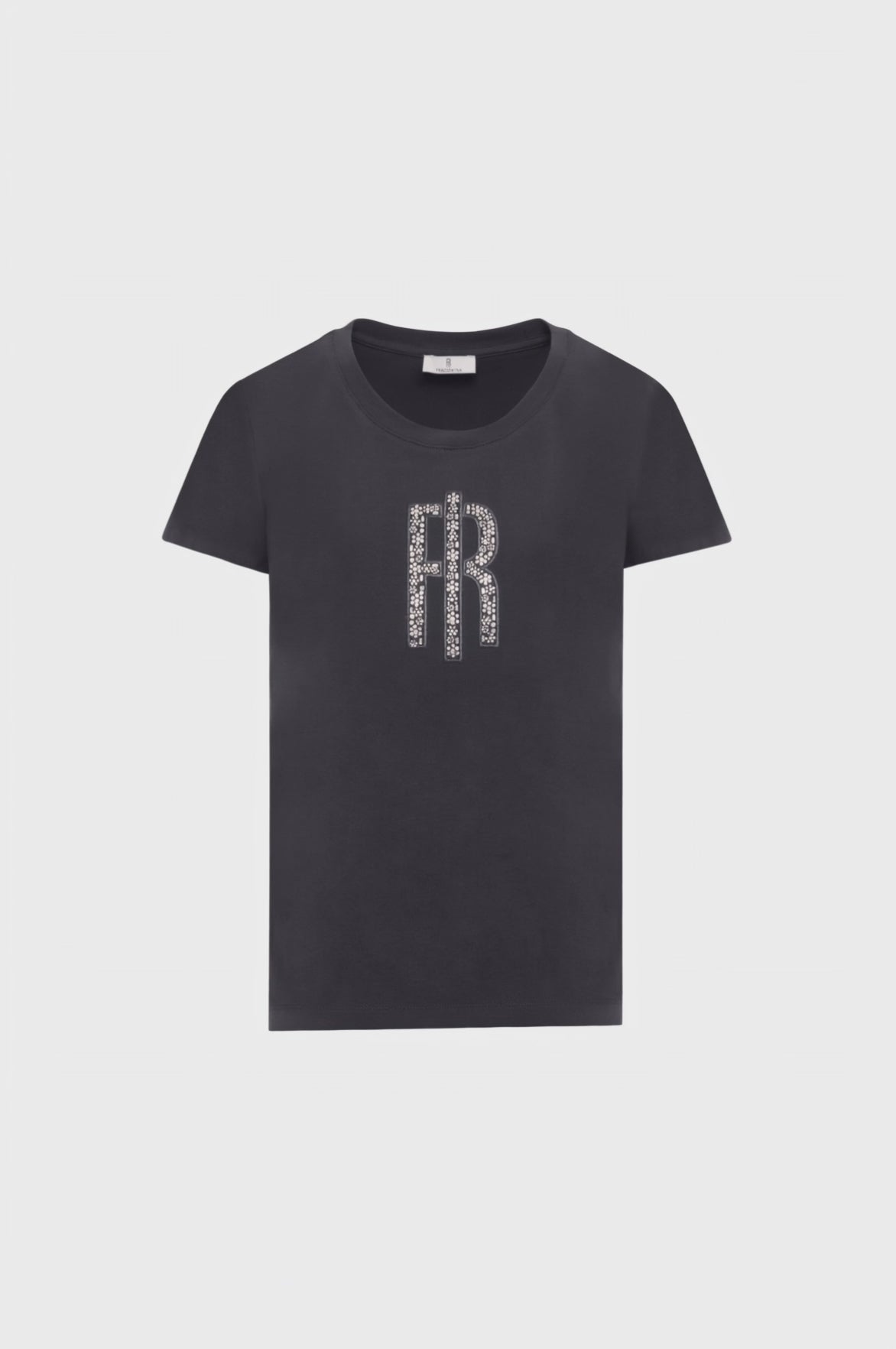 T-shirt regular in jersey di cotone stretch