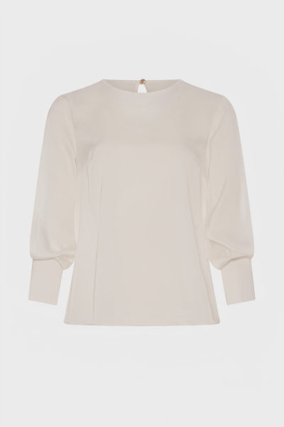 Blusa flare girocollo
