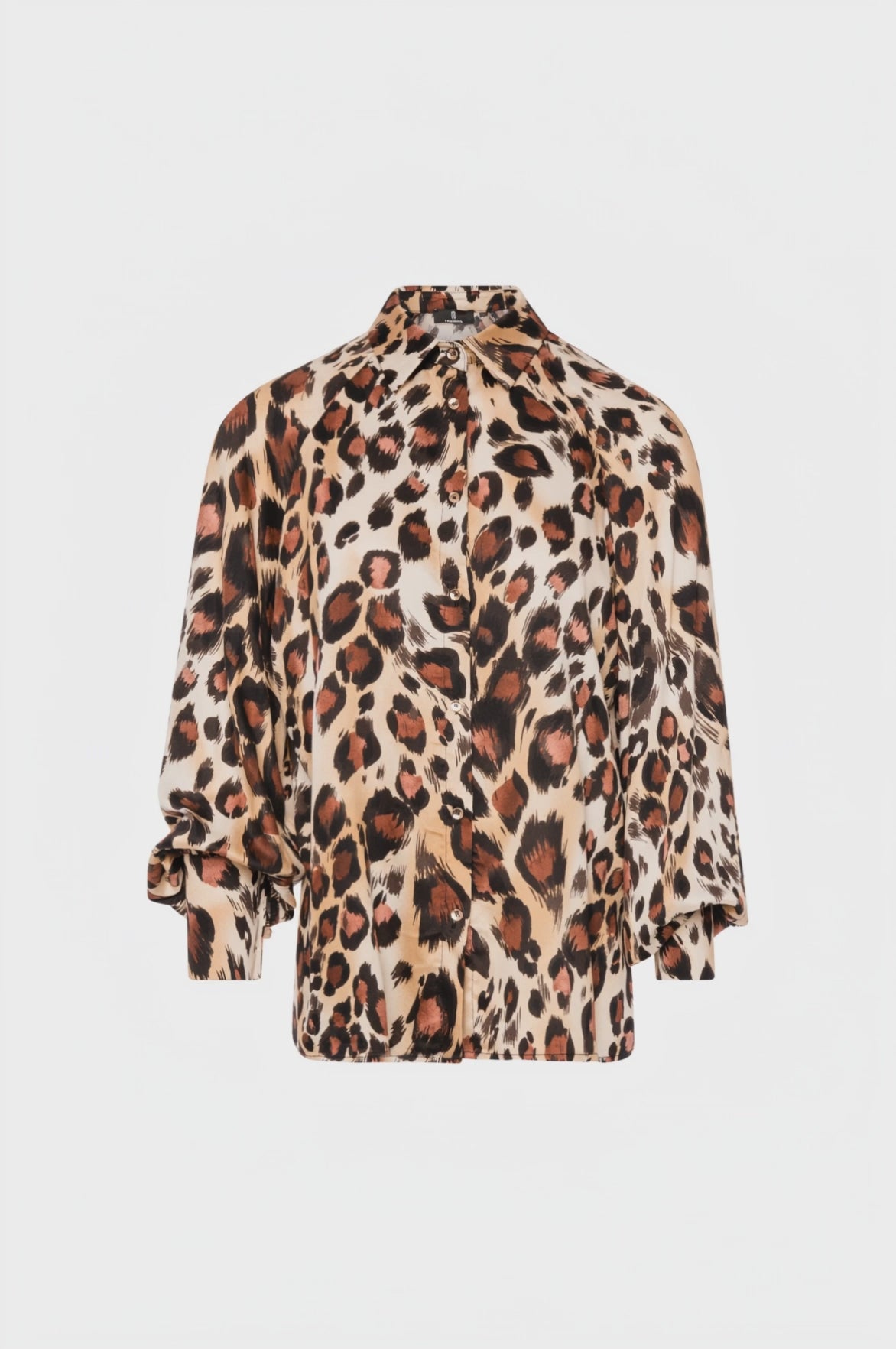 Camicia regular in fantasia animalier