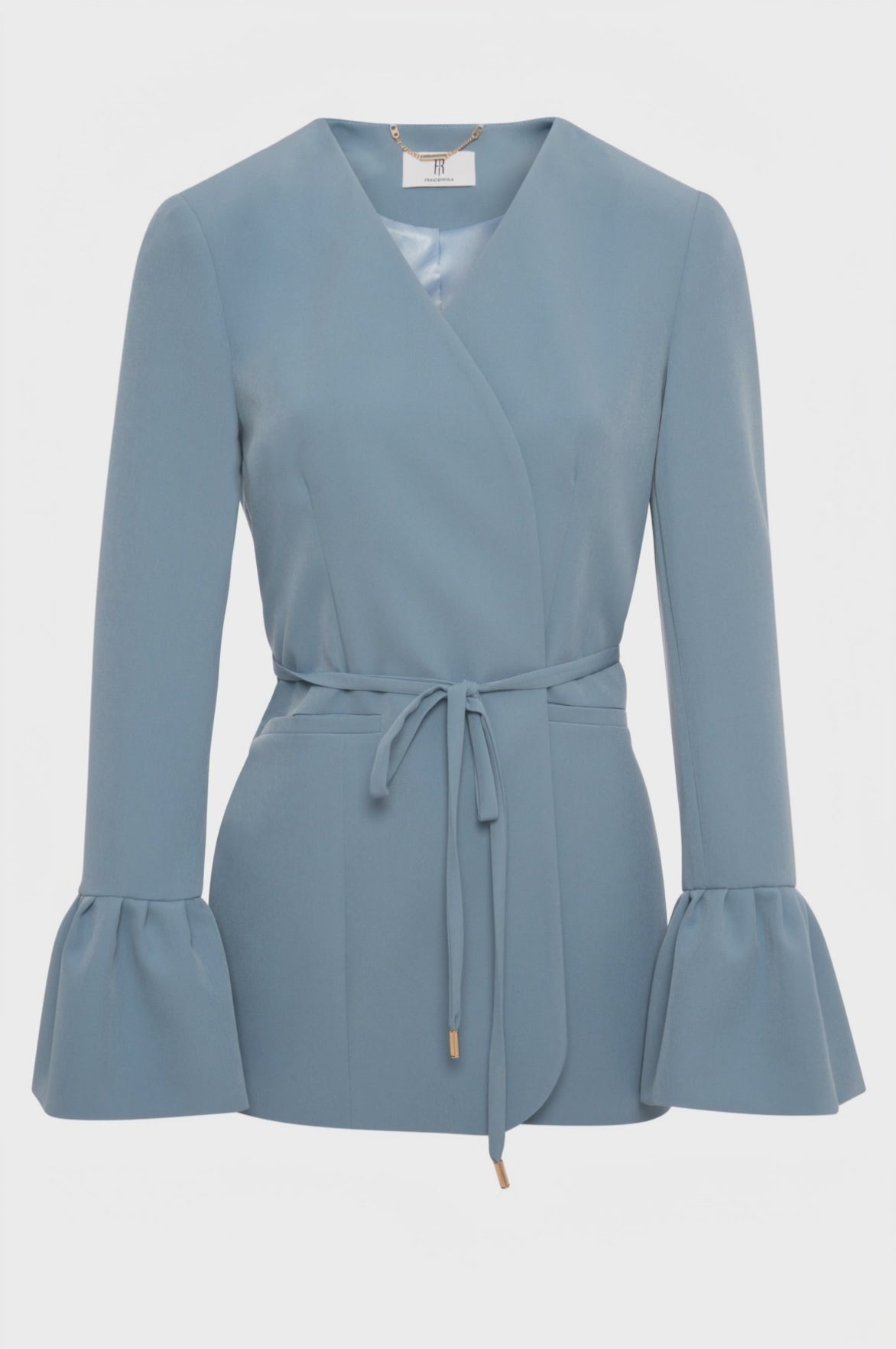 Blazer regular con scollo a V