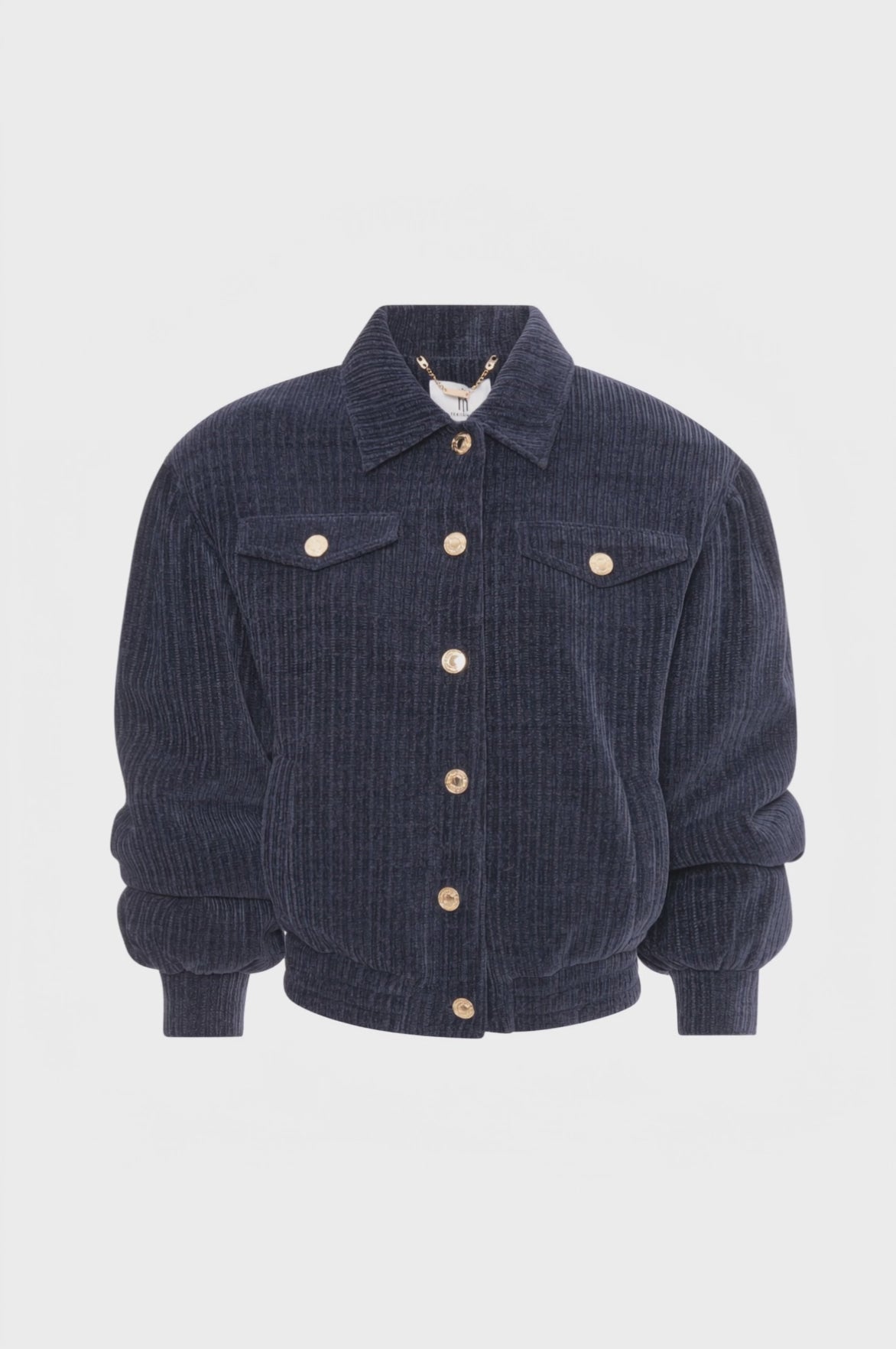 Giacca regular modello bomber in velluto