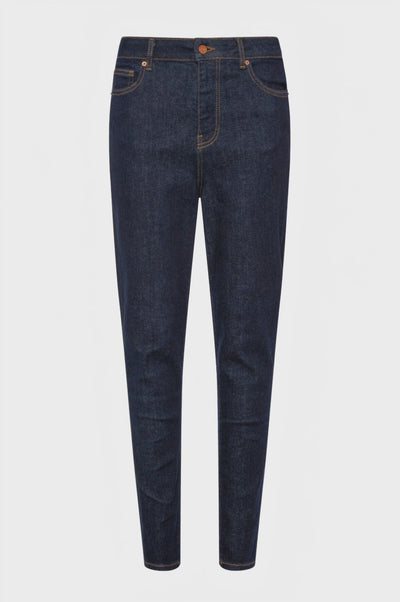 Jeans slim in denim con lavaggio scuro