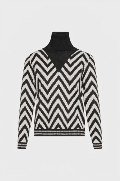Maglia regular in jacquard spigato