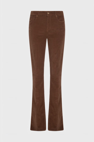 Pantalone bootcut in velluto 1000 righe