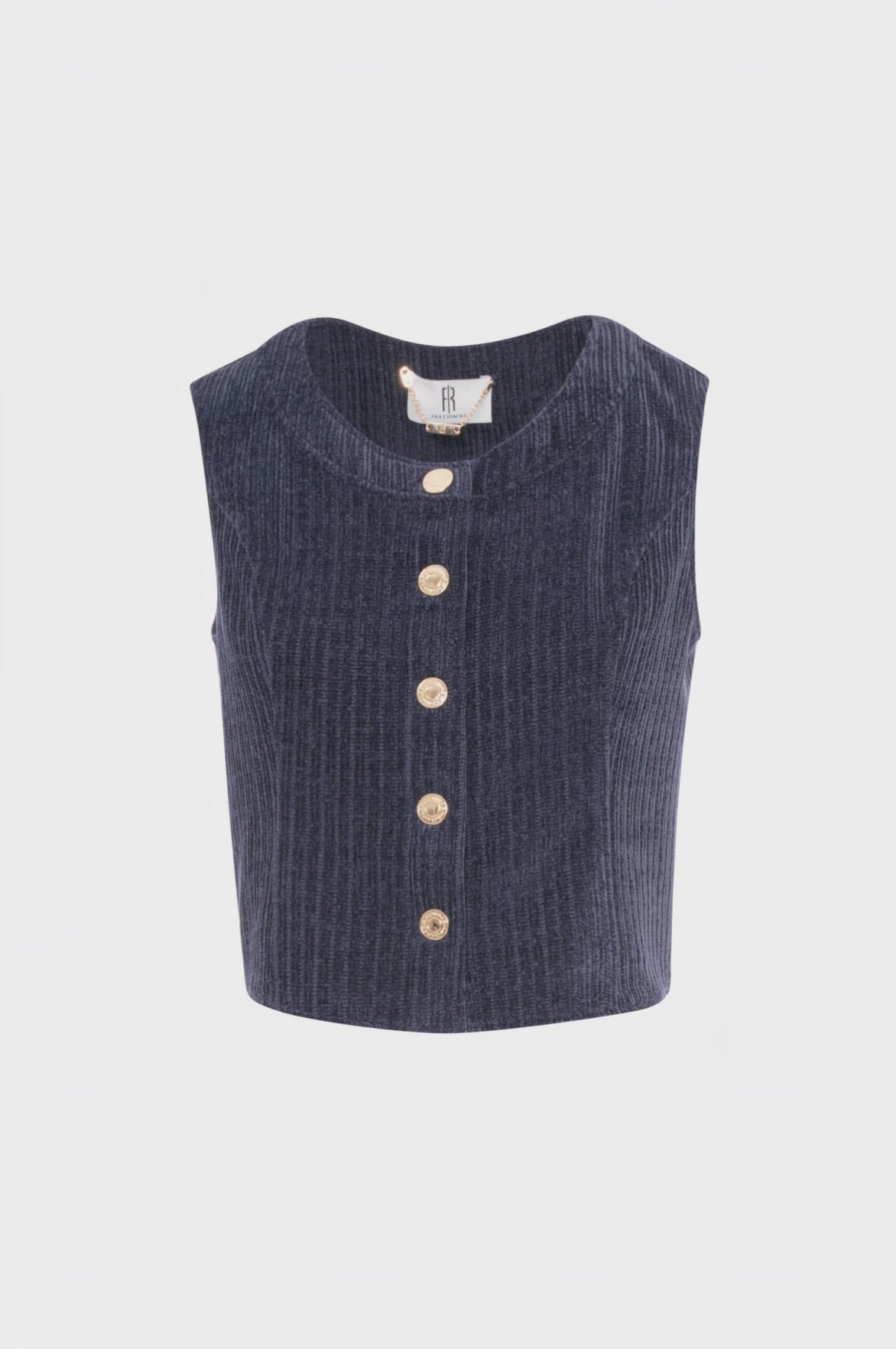 Gilet regular in velluto