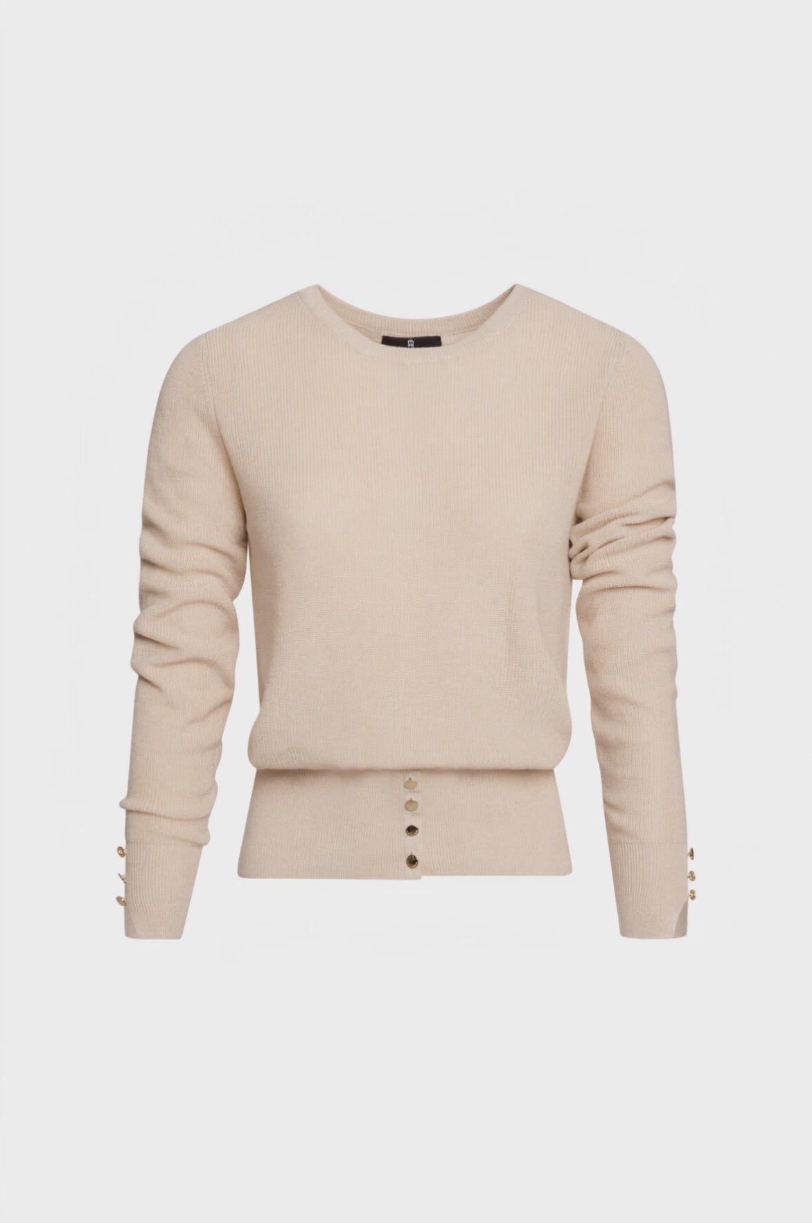 Maglia regular con lana e lurex