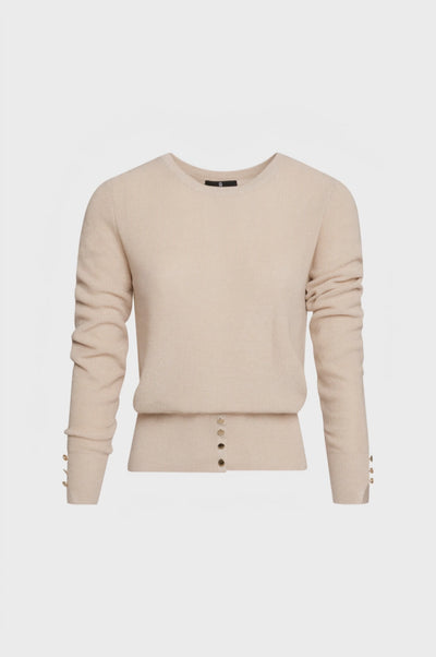 Maglia regular con lana e lurex