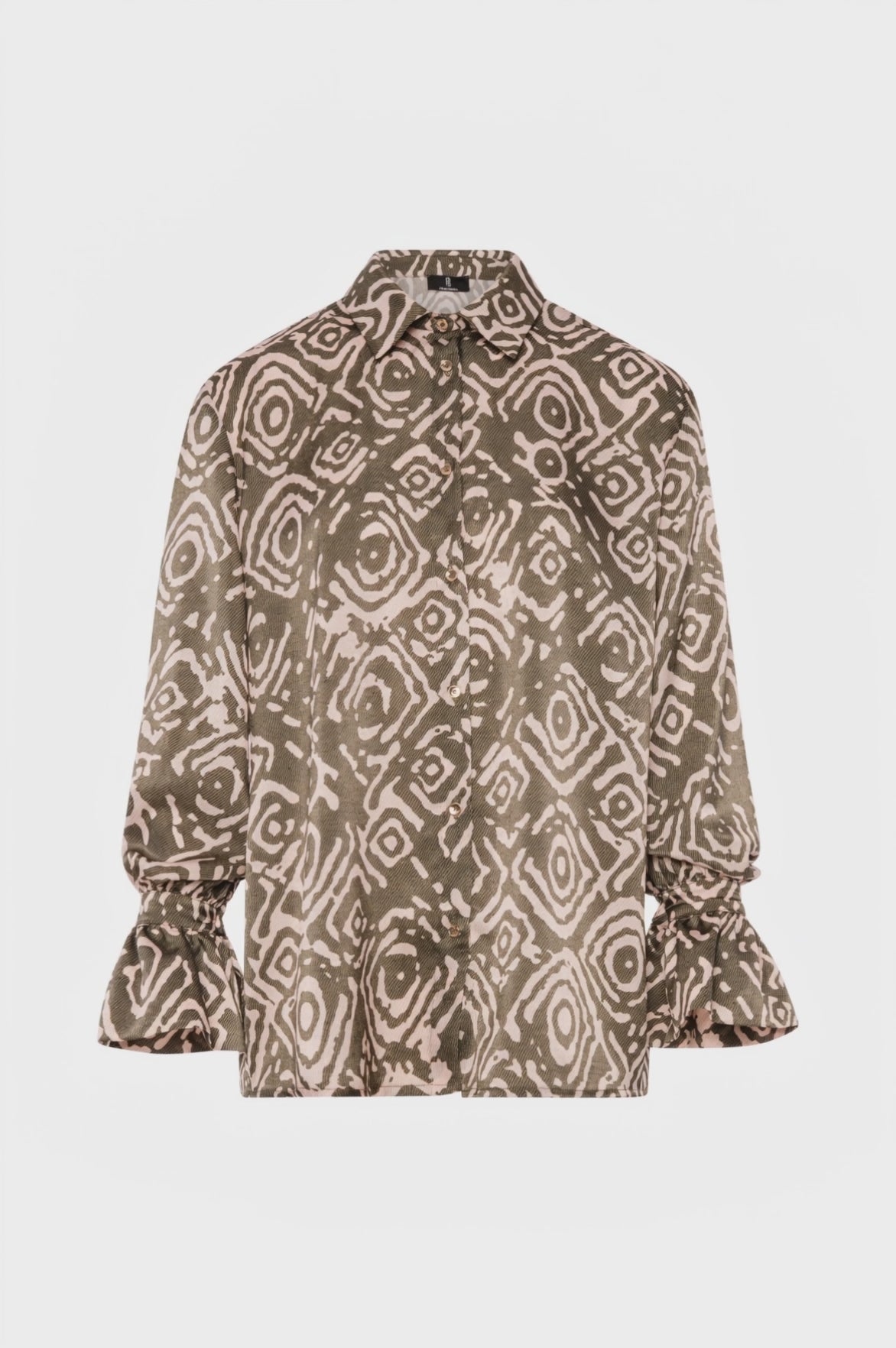 Camicia regular in fantasia geometrica