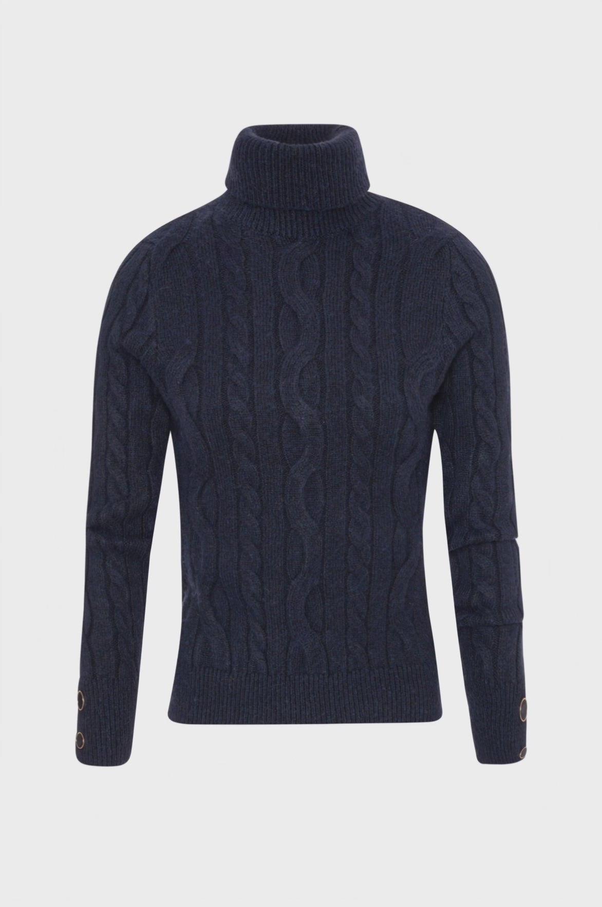 Maglia slim con punto treccia