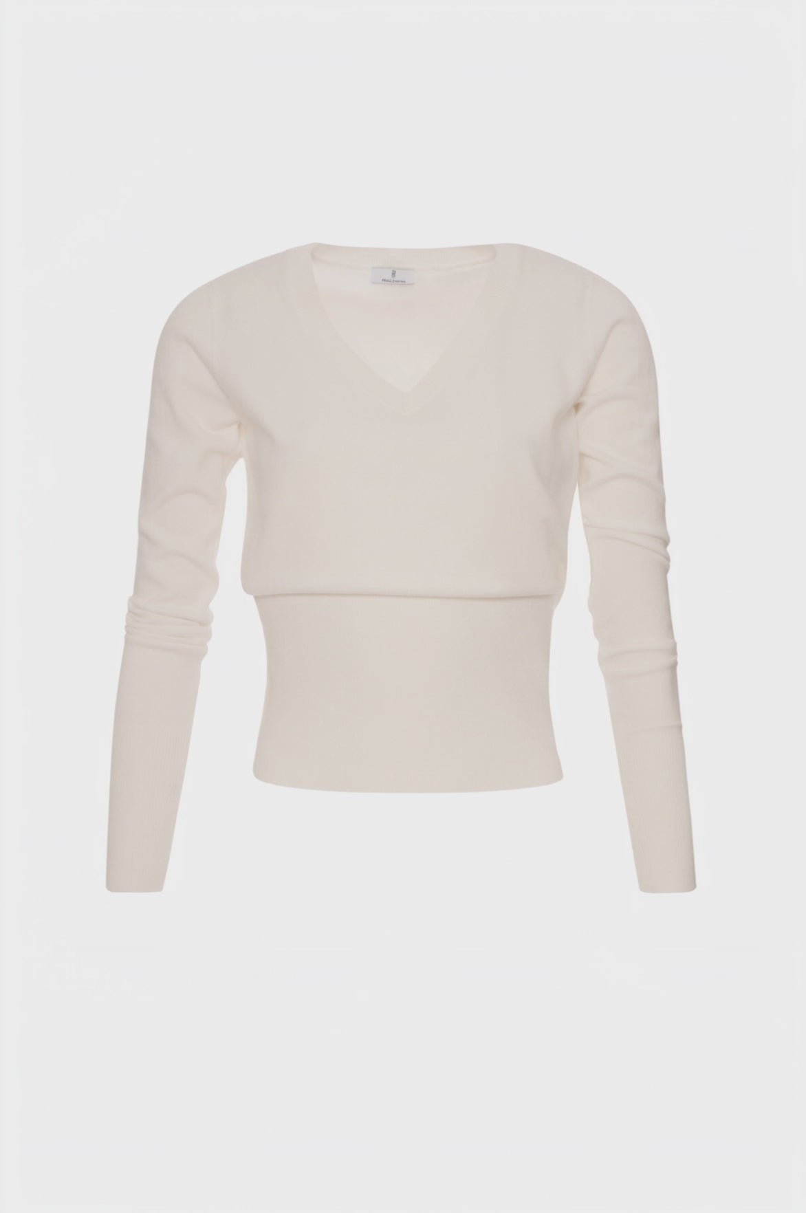 Maglia slim con scollo a V
