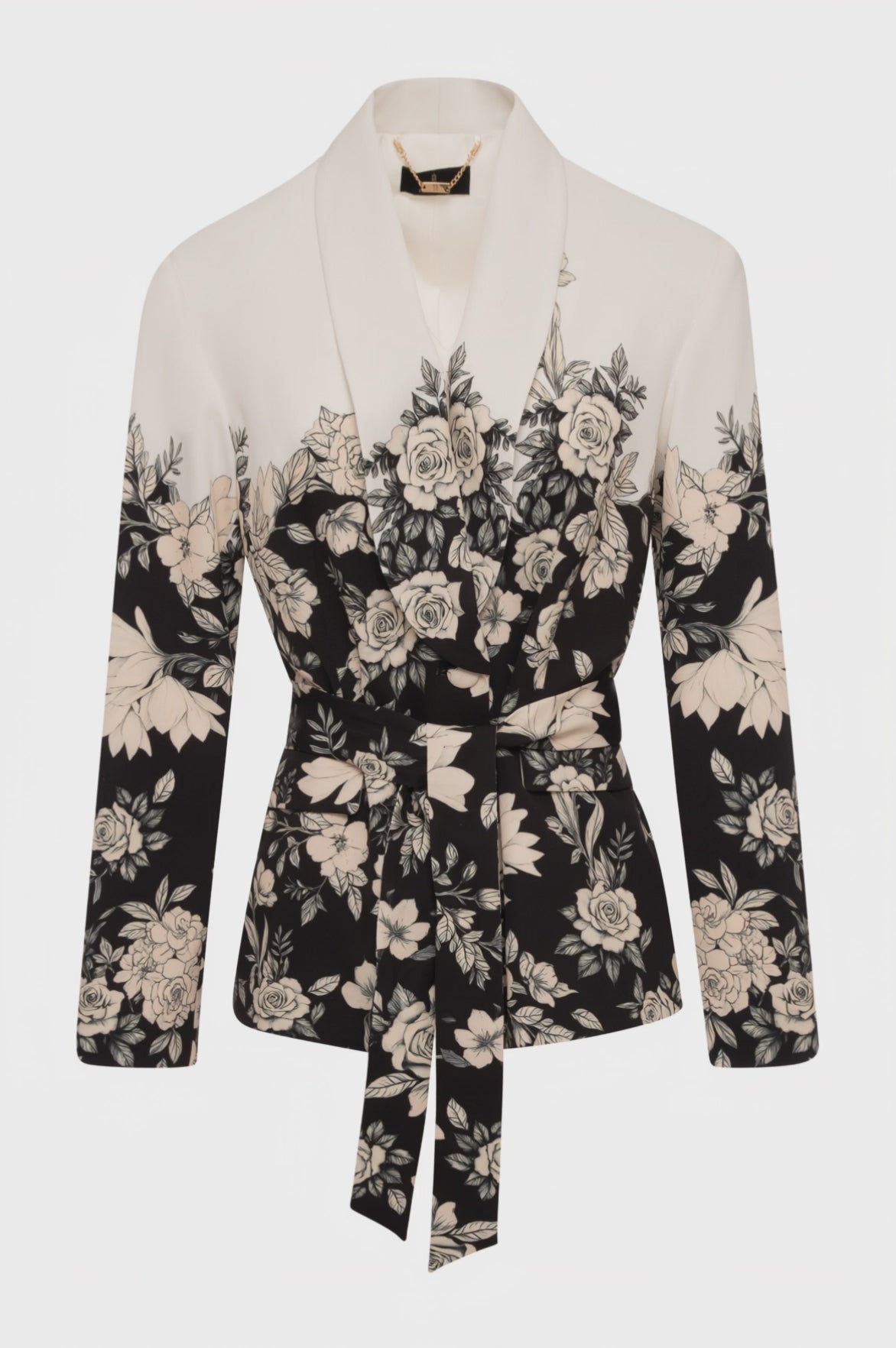 Blazer regular in fantasia floreale