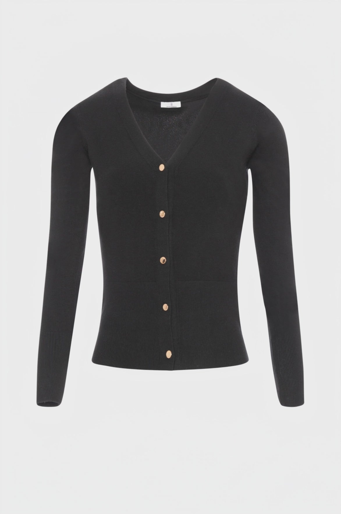 Cardigan slim con scollo a V
