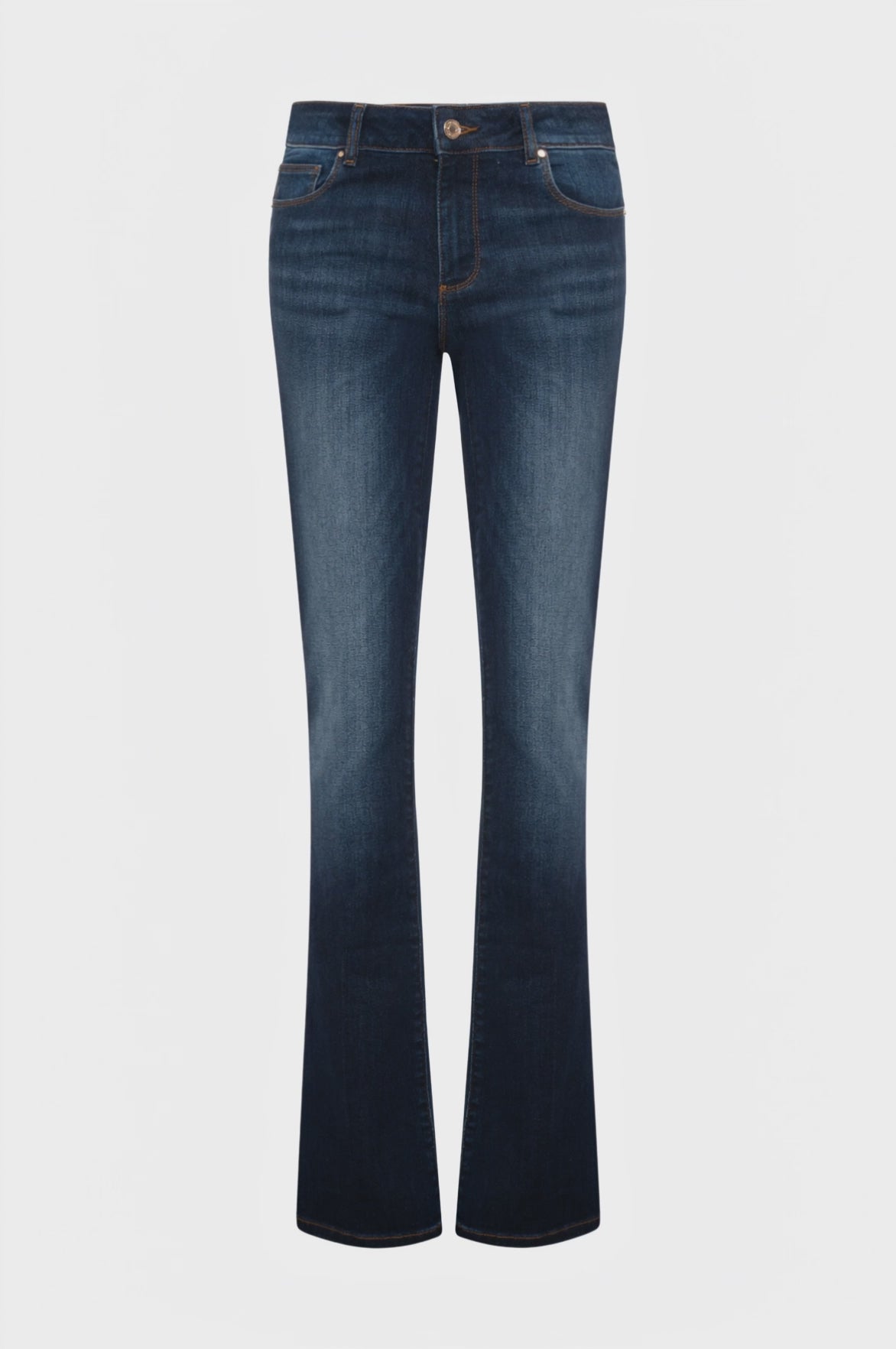 Jeans bootcut effetto push up in denim con lavaggio medio scuro