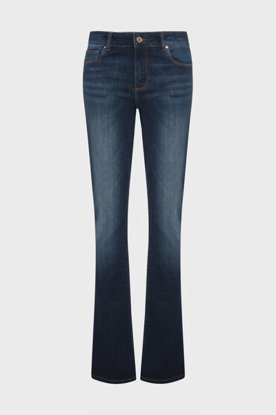 Jeans bootcut effetto push up in denim con lavaggio medio scuro