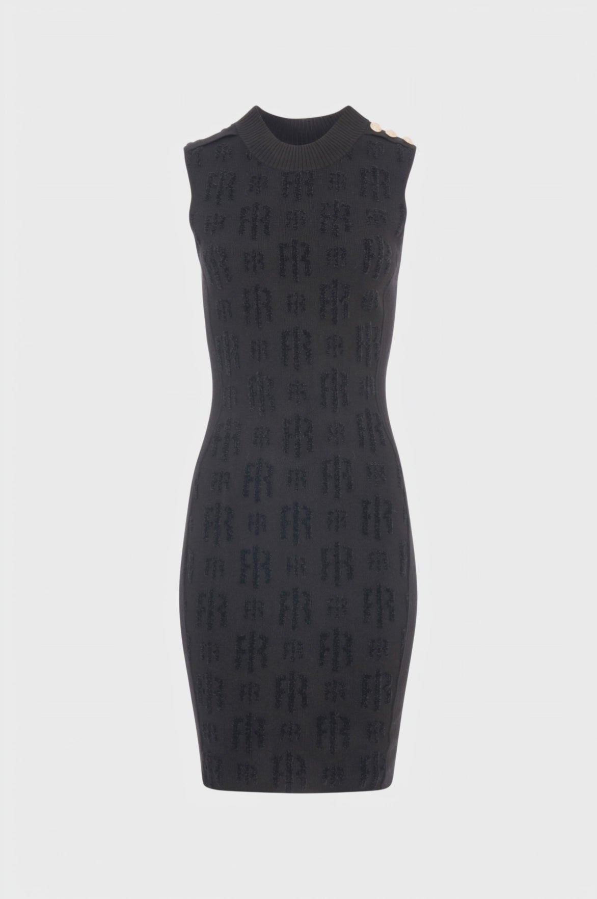 Abito slim mini con monogram